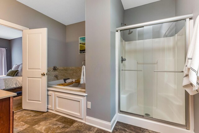 405 Tyler Station Dr, Johnstown, OH 43031 - full bath featuring a stall shower and a bath