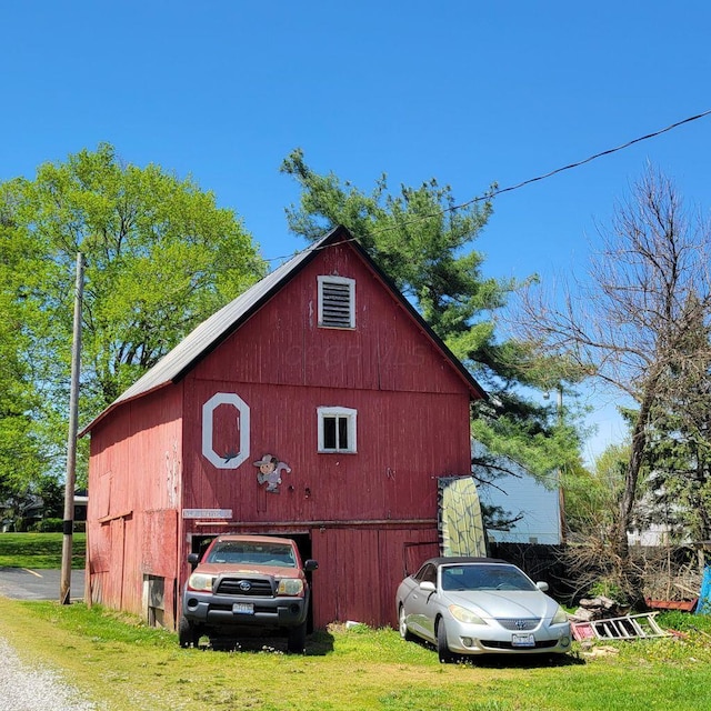 3813 N Old State Rd, Delaware, OH 43015 - view of barn with a lawn