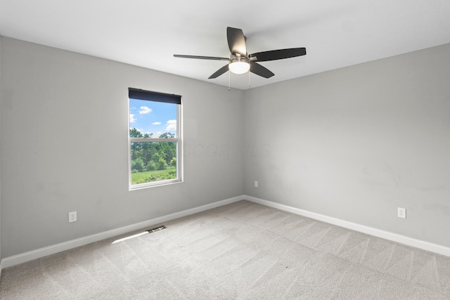 3015 Green Line Way, Columbus, OH 43231 - spare room with baseboards, carpet, and ceiling fan