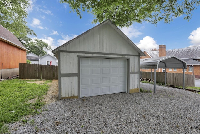 115 N Walnut St, Baltimore, OH 43105 - detached garage with gravel driveway