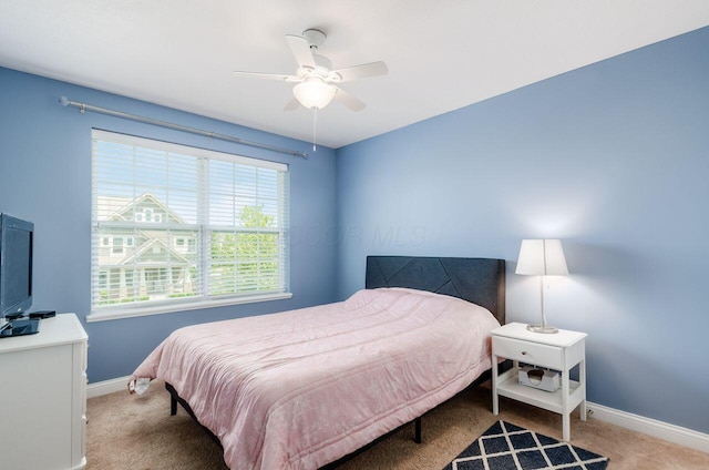 1201 Stone Trail Dr, Blacklick, OH 43004 - carpeted bedroom featuring baseboards and a ceiling fan