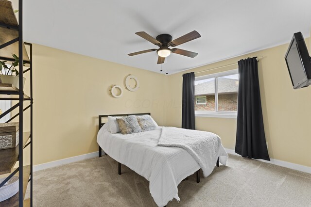 6576 Creon Dr, Reynoldsburg, OH 43068 - carpeted bedroom featuring baseboards and ceiling fan