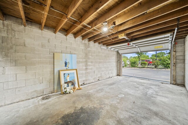 3600 Reed Rd Unit 13, Columbus, OH 43220 - garage featuring concrete block wall