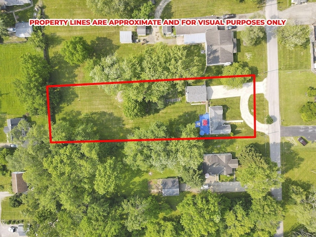 6769 Hildreth Ave, Columbus, OH 43229 - aerial overview of property's location featuring property boundaries highlighted
