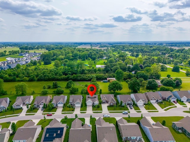 3736 Sanctuary, Hilliard, OH 43026 - aerial view of residential area featuring a tree filled landscape
