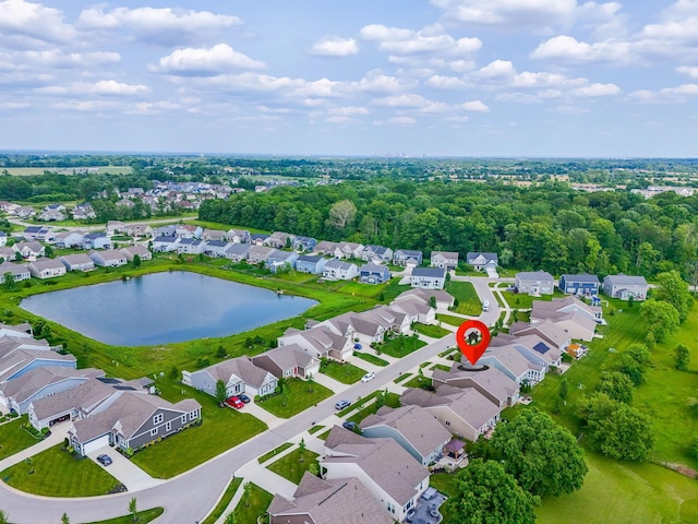 3736 Sanctuary, Hilliard, OH 43026 - aerial perspective of suburban area featuring a nearby body of water