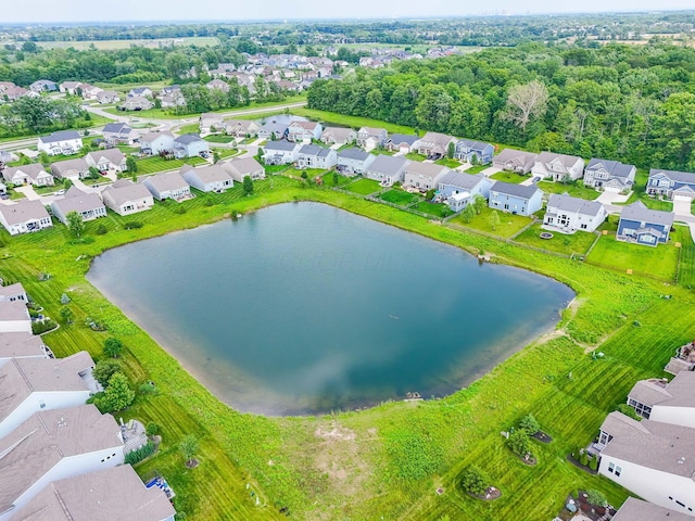 3736 Sanctuary, Hilliard, OH 43026 - aerial perspective of suburban area with a nearby body of water