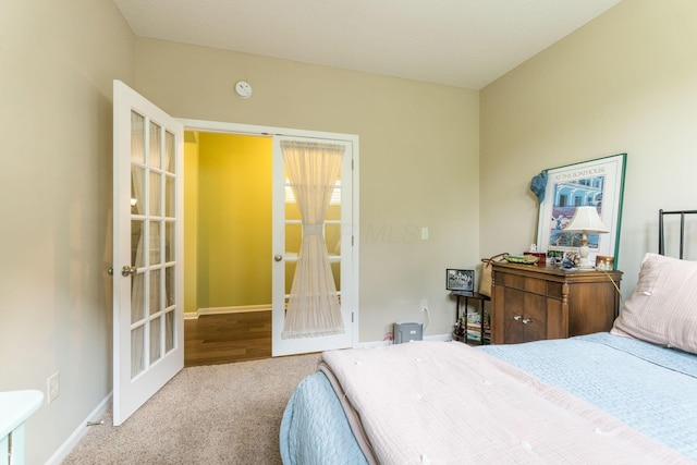 3736 Sanctuary, Hilliard, OH 43026 - carpeted bedroom with french doors and baseboards