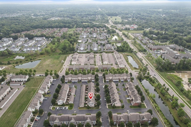 6310 Wagtail Rd Unit 6, Columbus, OH 43230 - aerial view of property and surrounding area featuring nearby suburban area and a large body of water