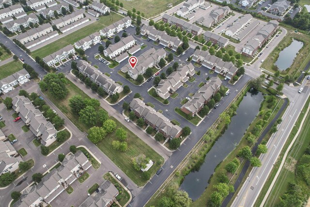 6310 Wagtail Rd Unit 6, Columbus, OH 43230 - aerial view of property and surrounding area with a large body of water and nearby suburban area
