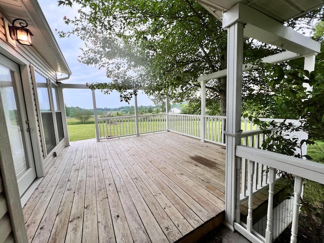 20600 Hellwig Rd, Utica, OH 43080 - deck featuring a yard