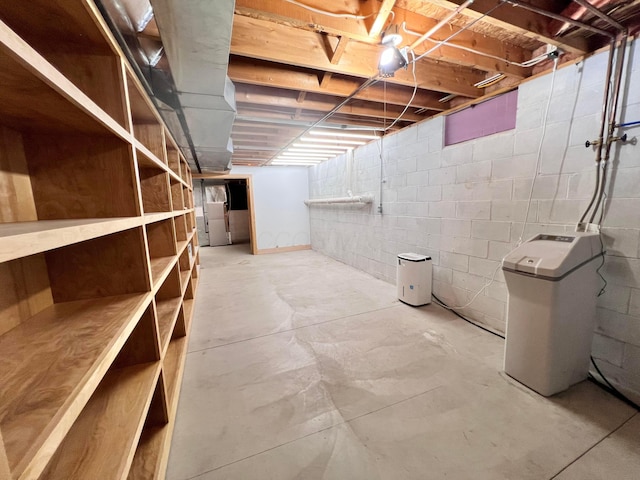 20600 Hellwig Rd, Utica, OH 43080 - unfinished below grade area with a water softener