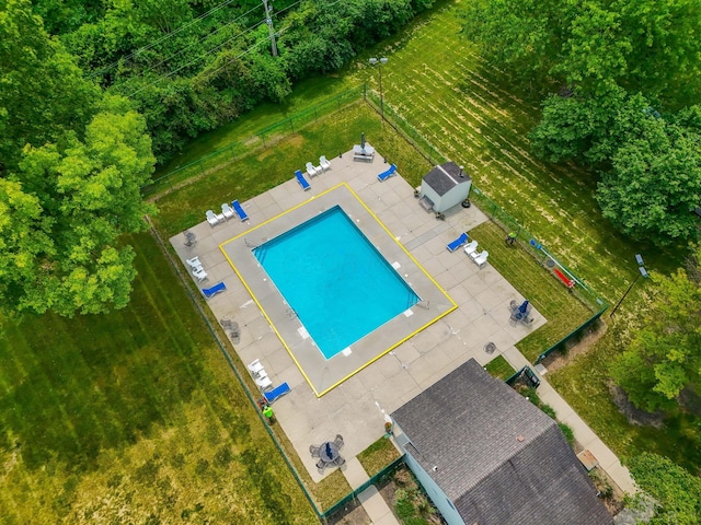 3013 La Vista Dr Unit 29, Columbus, OH 43204 - aerial view of a pool area