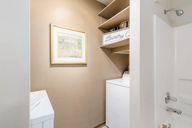 4393 Hammerton Dr Unit 14B, Columbus, OH 43228 - laundry room with washer and clothes dryer