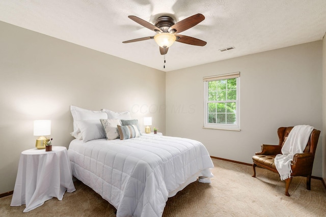 4393 Hammerton Dr Unit 14B, Columbus, OH 43228 - bedroom with light carpet and ceiling fan