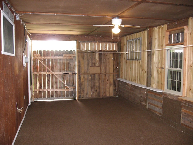 252 Randolph St, Wilmington, OH 45177 - storage room featuring a ceiling fan