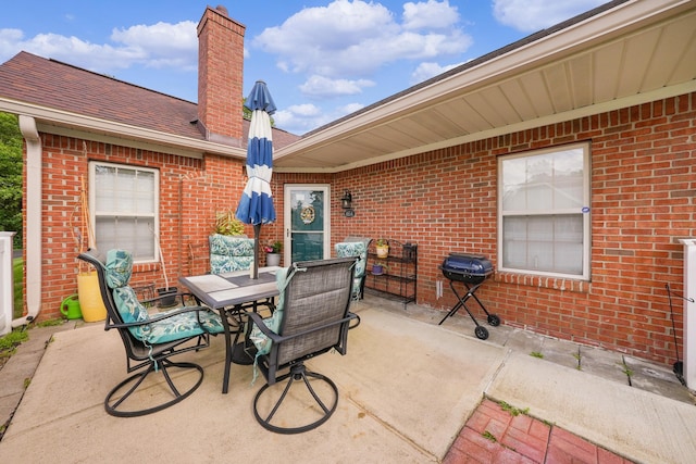 4654 Collingville Way, Columbus, OH 43230 - view of patio with outdoor dining space and a grill
