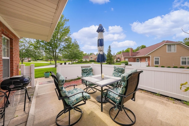 4654 Collingville Way, Columbus, OH 43230 - view of patio / terrace with outdoor dining area and grilling area