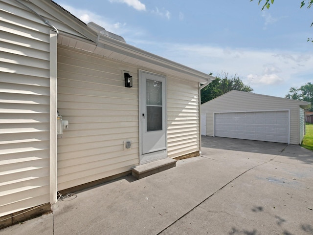 68 Mary St, West Jefferson, OH 43162 - property entrance with a garage