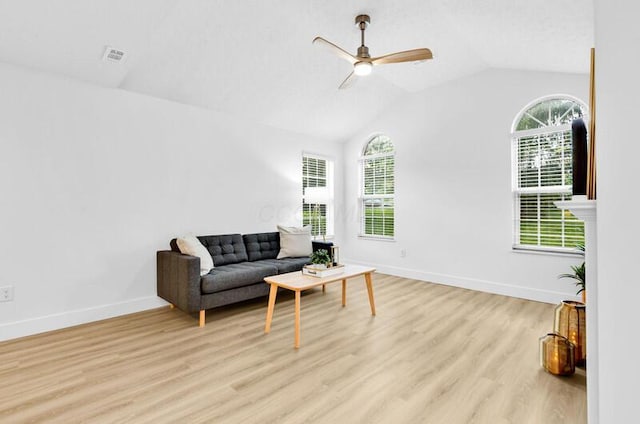 560 Dandy Brush Ln E, Columbus, OH 43230 - sitting room with ceiling fan, healthy amount of natural light, light wood finished floors, and vaulted ceiling