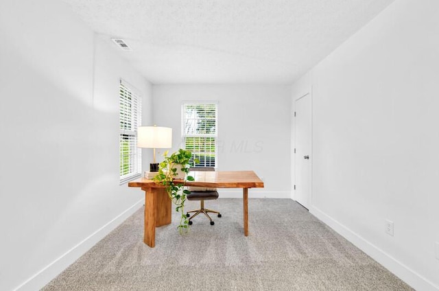 560 Dandy Brush Ln E, Columbus, OH 43230 - carpeted office space featuring baseboards and a textured ceiling