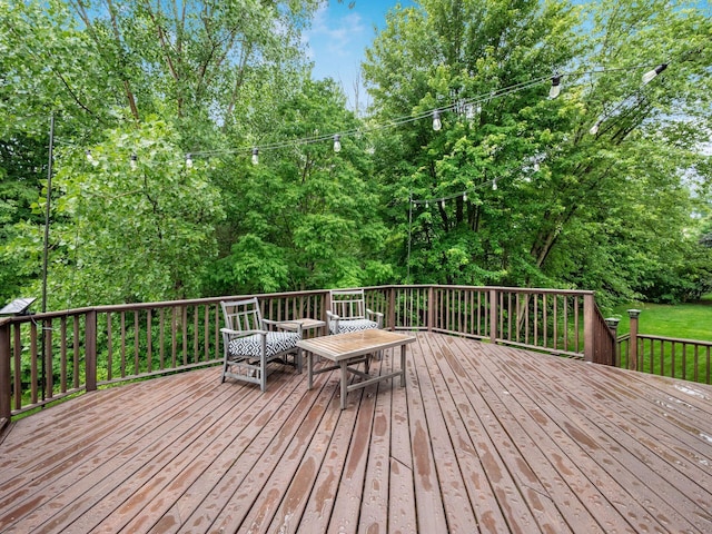 7034 Kellogg Dr, Powell, OH 43065 - deck featuring view of scattered trees