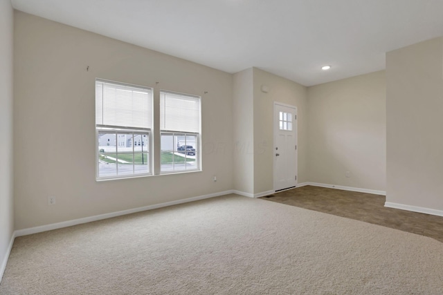 1137 Legacy Ln, Pataskala, OH 43062 - entrance foyer with carpet, baseboards, and recessed lighting