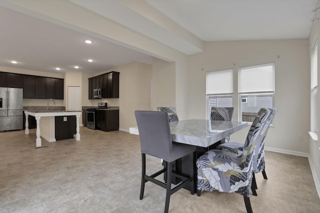1137 Legacy Ln, Pataskala, OH 43062 - dining space featuring recessed lighting and baseboards