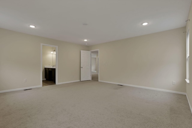 1137 Legacy Ln, Pataskala, OH 43062 - empty room with light carpet, baseboards, and recessed lighting