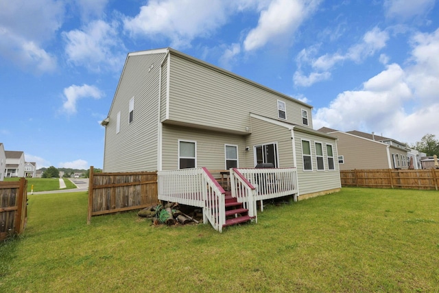 1137 Legacy Ln, Pataskala, OH 43062 - rear view of property featuring a wooden deck