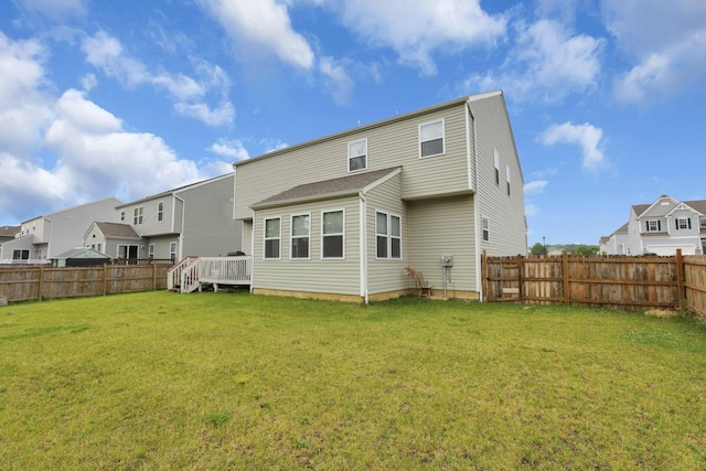 1137 Legacy Ln, Pataskala, OH 43062 - rear view of house with a deck and a residential view
