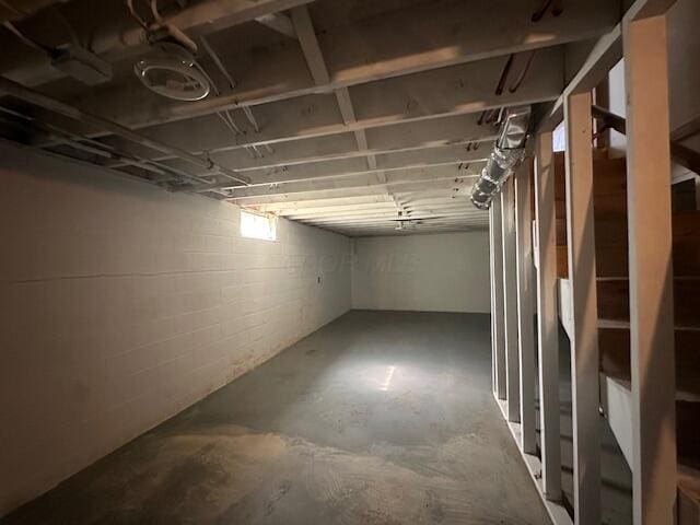 14572 Hock Hocking Rd, Logan, OH 43138 - view of unfinished below grade area