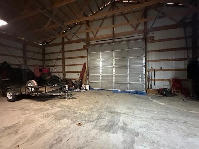 14572 Hock Hocking Rd, Logan, OH 43138 - garage with metal wall