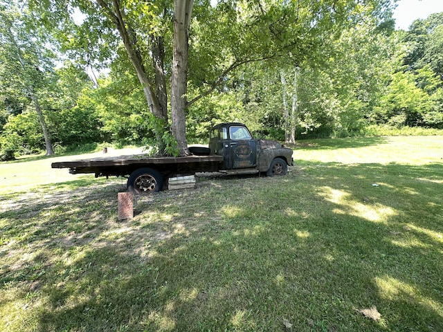 14572 Hock Hocking Rd, Logan, OH 43138 - view of green lawn with a view of trees