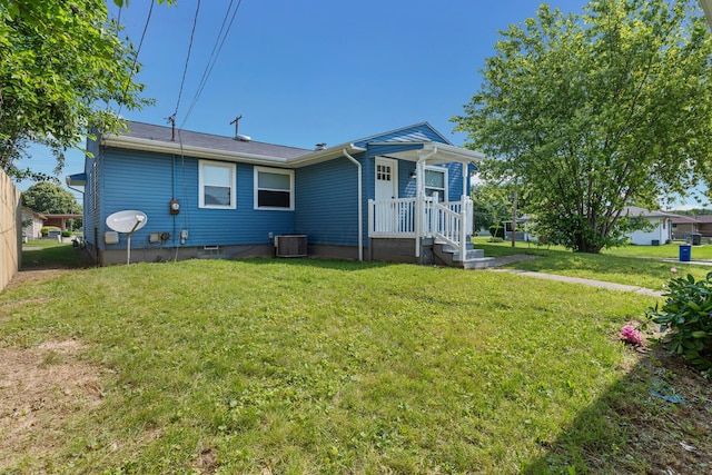 1345 E Deshler Ave, Columbus, OH 43206 - back of property featuring central AC and a lawn