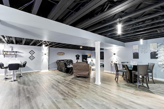 1333 Andy Way, Pataskala, OH 43062 - finished basement featuring baseboards and wood finished floors
