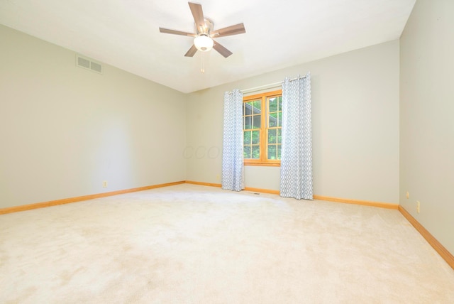 20 Snider Rd, New Carlisle, OH 45344 - unfurnished room featuring ceiling fan, baseboards, and light carpet