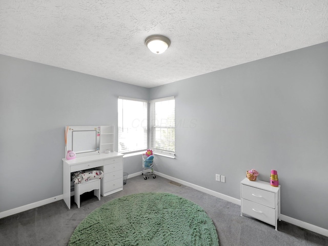 6048 Trent Ct, Lewis Center, OH 43035 - carpeted bedroom with a textured ceiling and baseboards