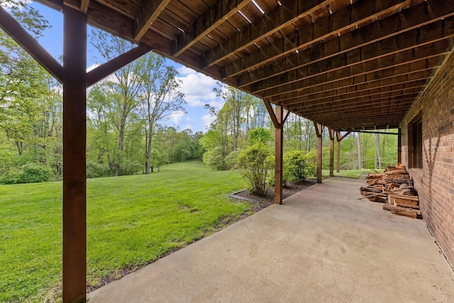 26975 Chapel Ridge Rd, South Bloomingville, OH 43152 - view of grassy yard featuring a patio