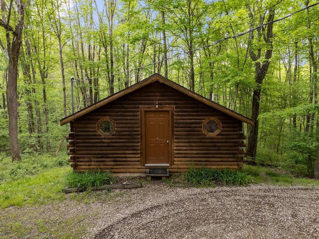 26975 Chapel Ridge Rd, South Bloomingville, OH 43152 - view of outdoor structure featuring a view of trees