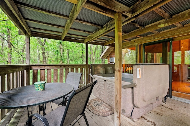 26975 Chapel Ridge Rd, South Bloomingville, OH 43152 - deck featuring outdoor dining space