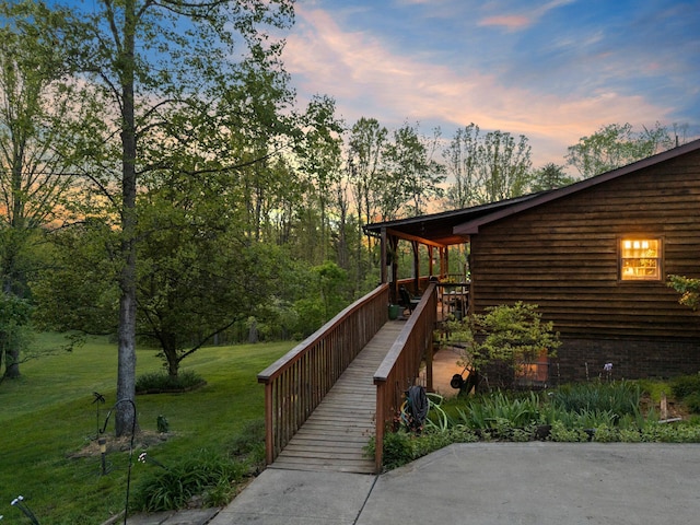 26975 Chapel Ridge Rd, South Bloomingville, OH 43152 - exterior space with a lawn