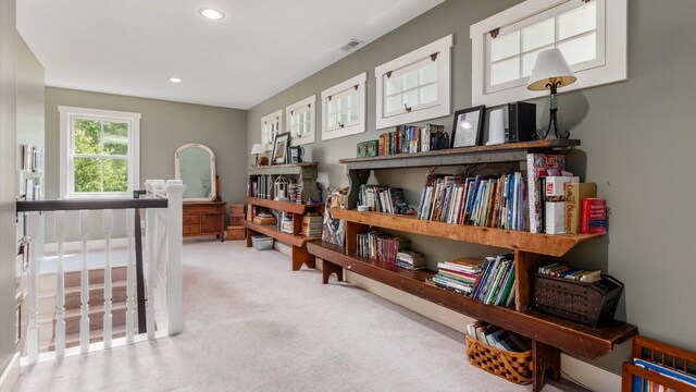 122 Boulder Ct, Granville, OH 43023 - carpeted office space featuring recessed lighting