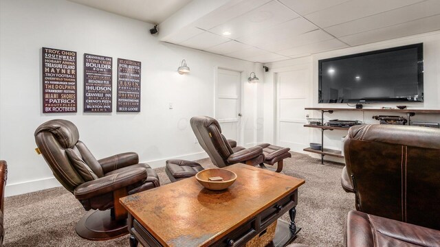 122 Boulder Ct, Granville, OH 43023 - carpeted living area with baseboards