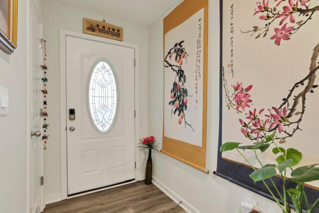 351 Trinity Way W, Newark, OH 43055 - entryway featuring wood finished floors and baseboards