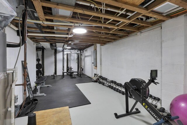 29 Pocono Rd, Columbus, OH 43235 - workout room featuring electric panel