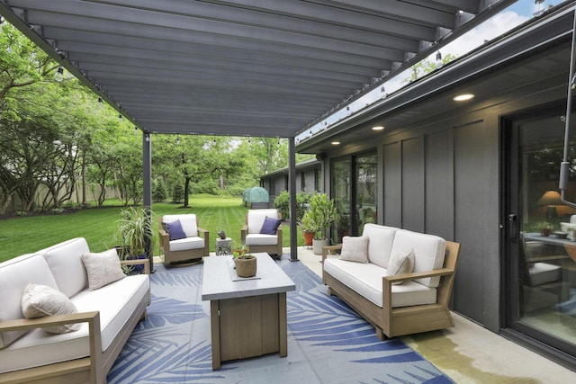29 Pocono Rd, Columbus, OH 43235 - view of patio / terrace featuring an outdoor living space and grilling area