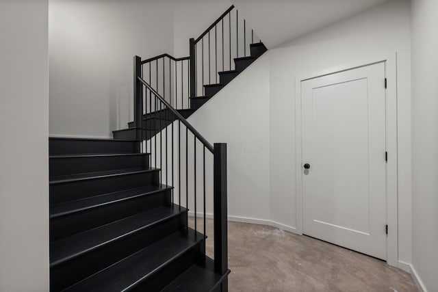7931 Concord Rd, Johnstown, OH 43031 - stairs featuring concrete flooring and baseboards