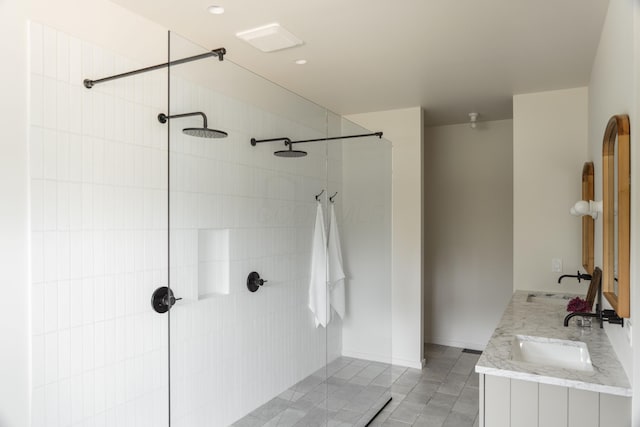 7931 Concord Rd, Johnstown, OH 43031 - full bath featuring a walk in shower and double vanity