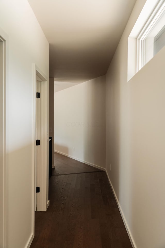 7931 Concord Rd, Johnstown, OH 43031 - corridor with dark wood finished floors and baseboards
